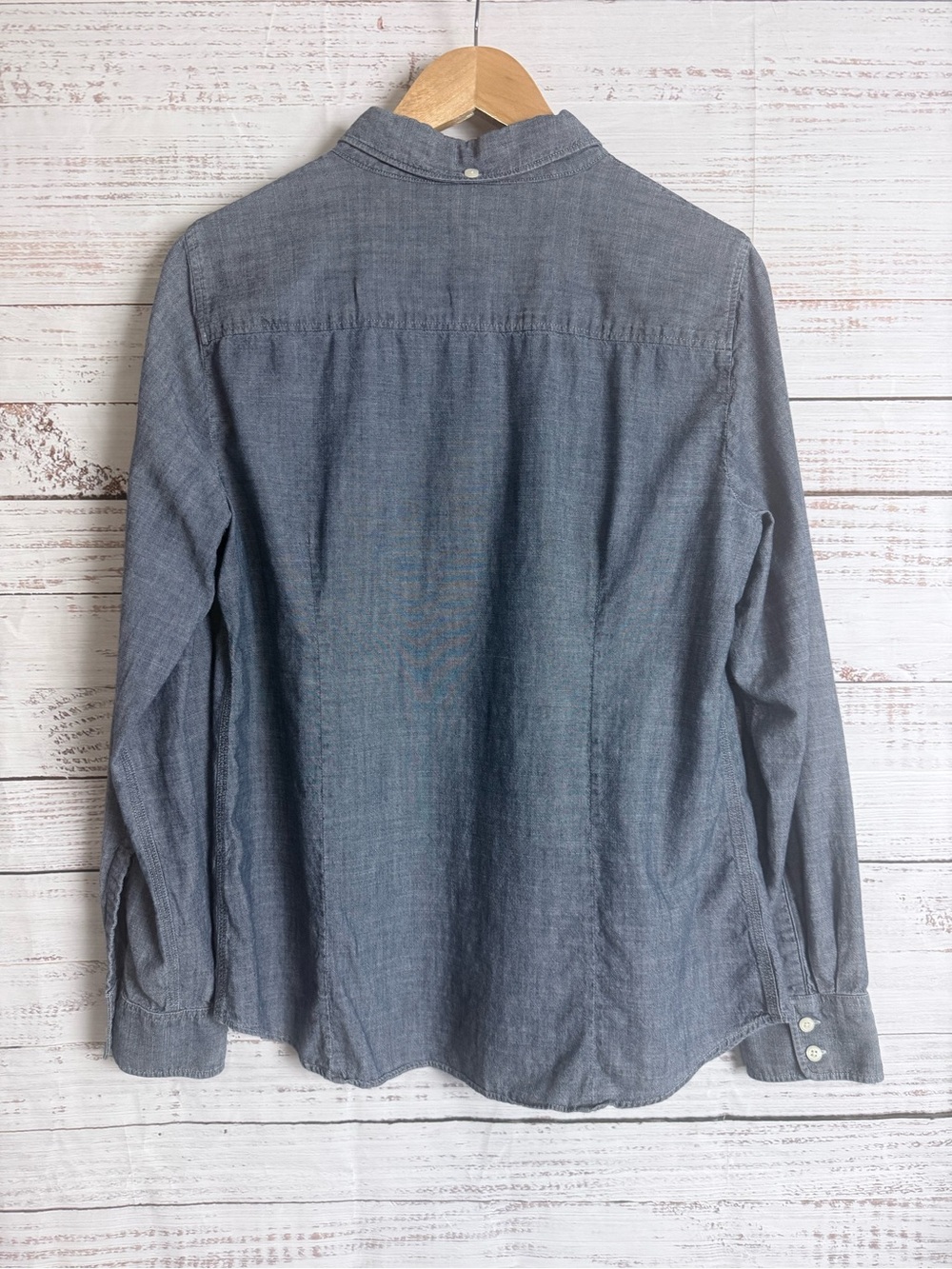 J. Crew Blue Chambray Button-Down Shirt - Picture 4 of 10